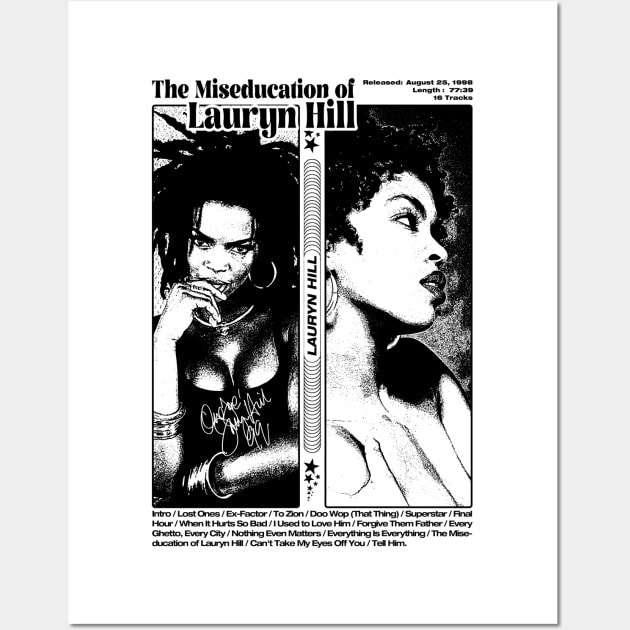 Lauryn Hill Fugees The Famous Vintage Retro Rock Rap Hiphop Wall Art by beckhamwarren